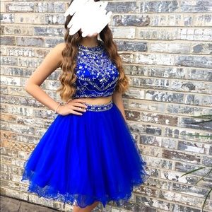 Blue prom dress